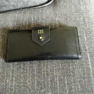 Black leather Madewell wallet